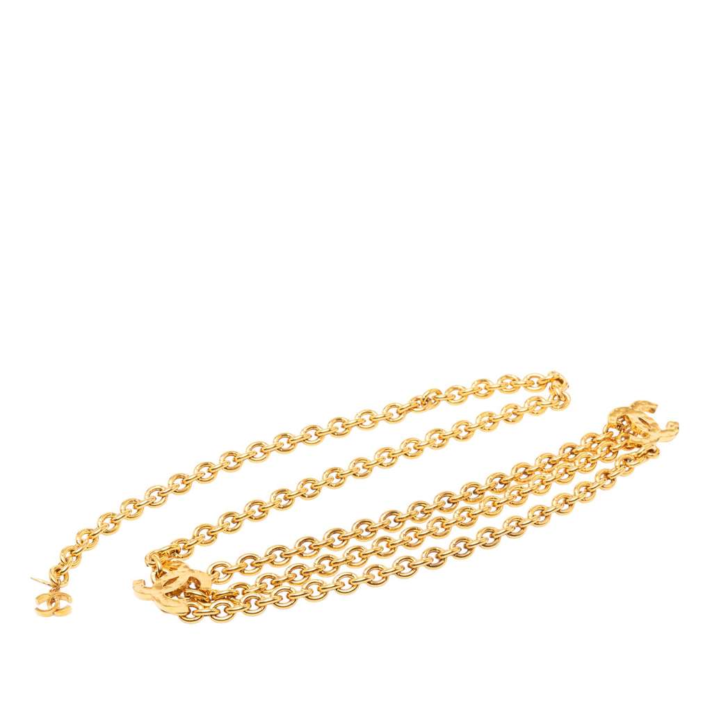 Chanel Gold Plated CC Cable Chain Link Belt