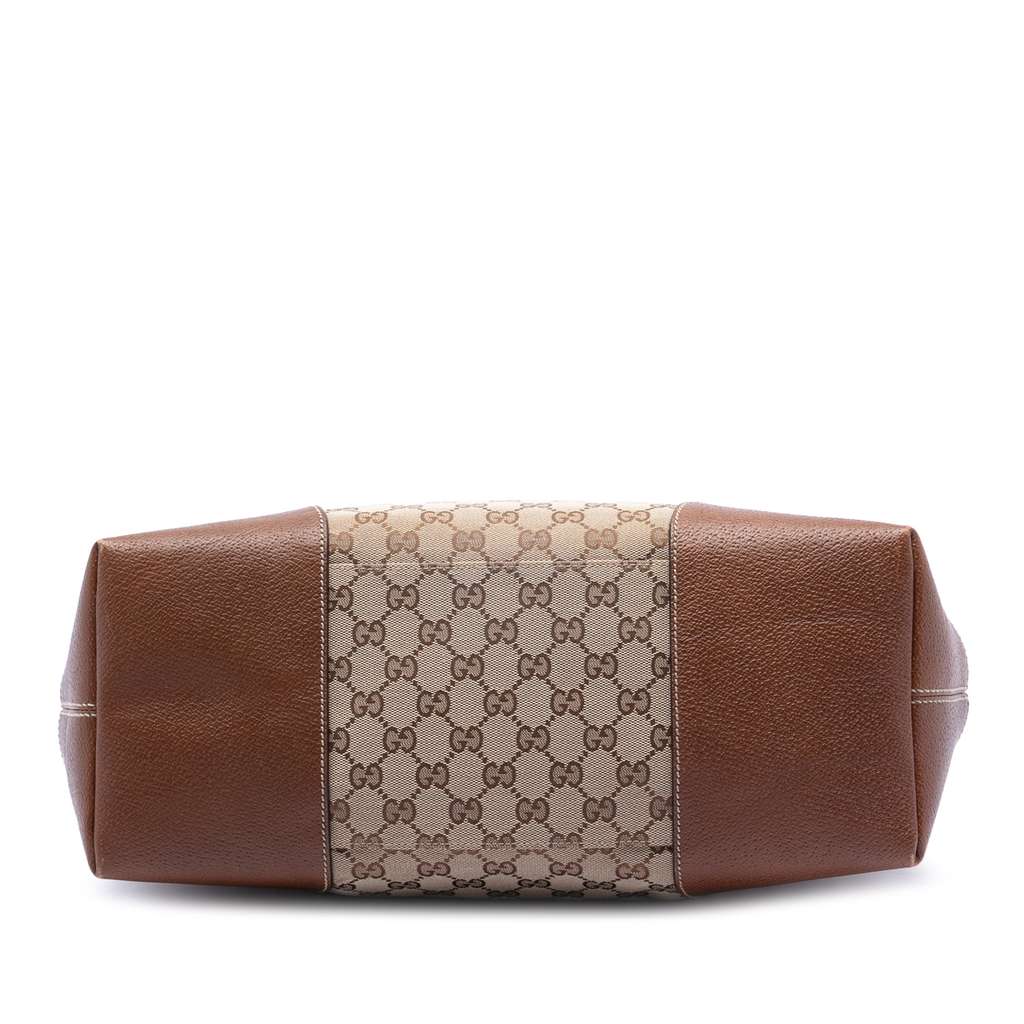 Gucci Large GG Canvas Bree Fold Over Tote - 3