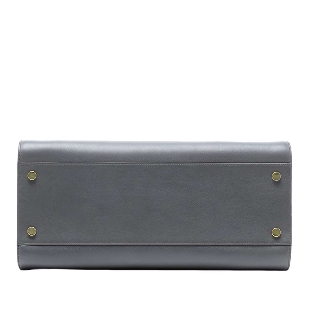 Saint Laurent Medium Leather Monogram Cabas Satchel - 3