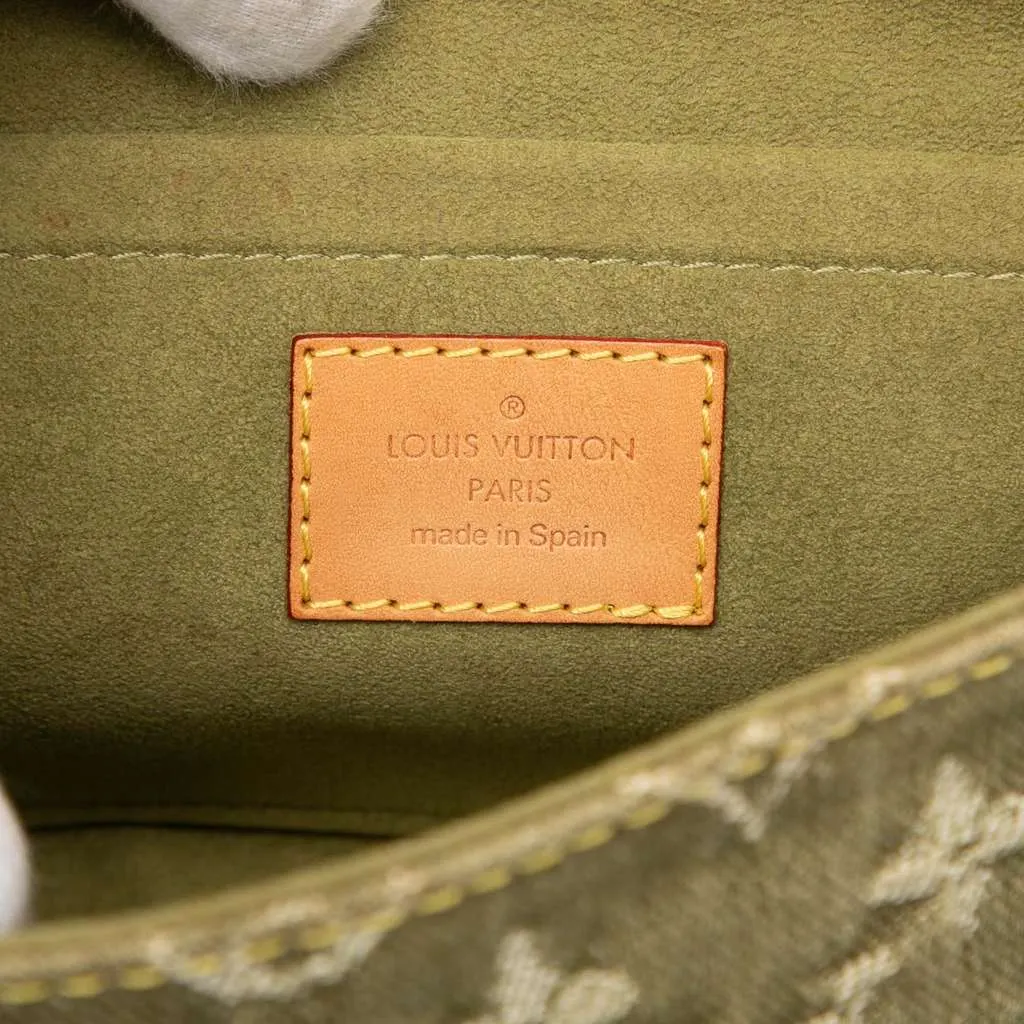 Louis Vuitton Monogram Denim Mini Pleaty Green Denim Good - Box View