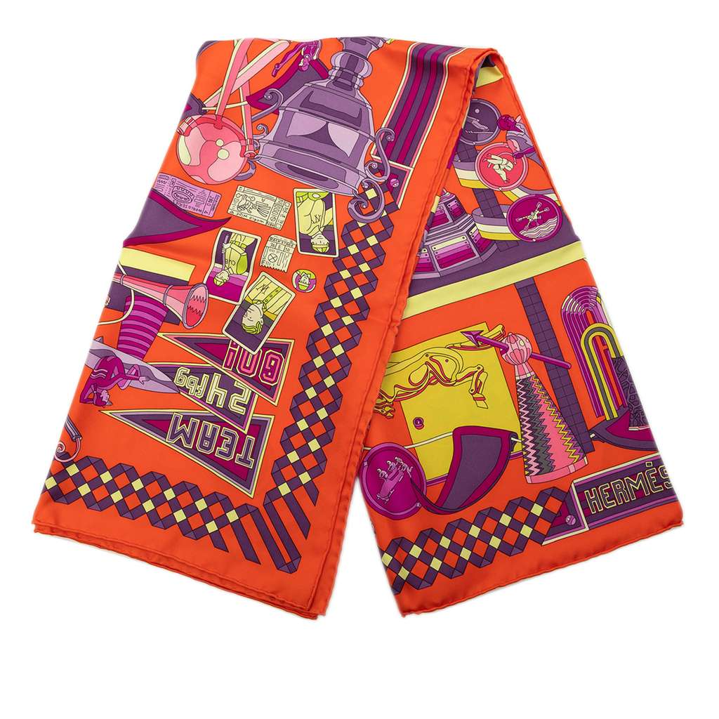 Hermès Les Trophee Silk Scarf 90