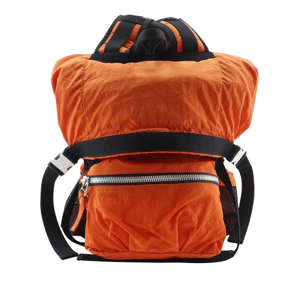 Bottega Veneta Nylon Paper Touch Backpack Orange Good - Front View