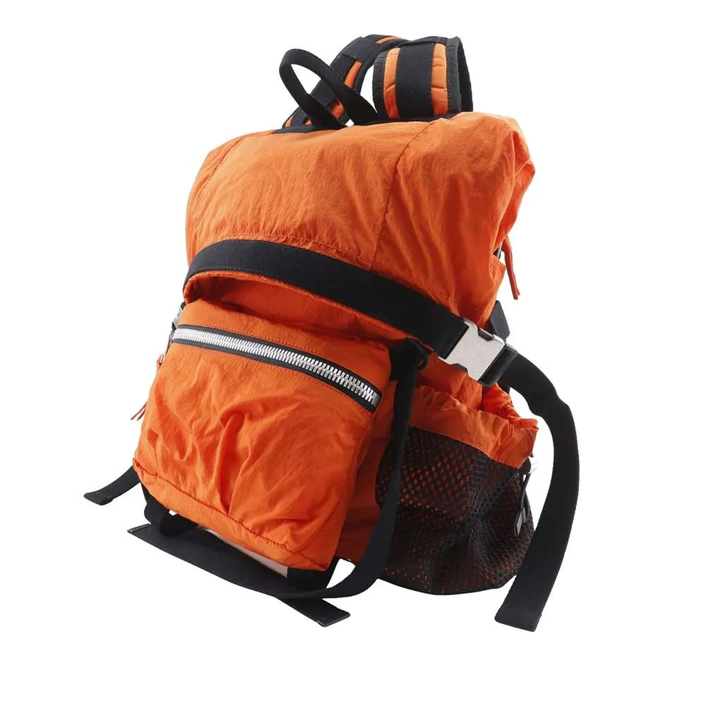 Bottega Veneta Nylon Paper Touch Backpack Orange Good - Inside View