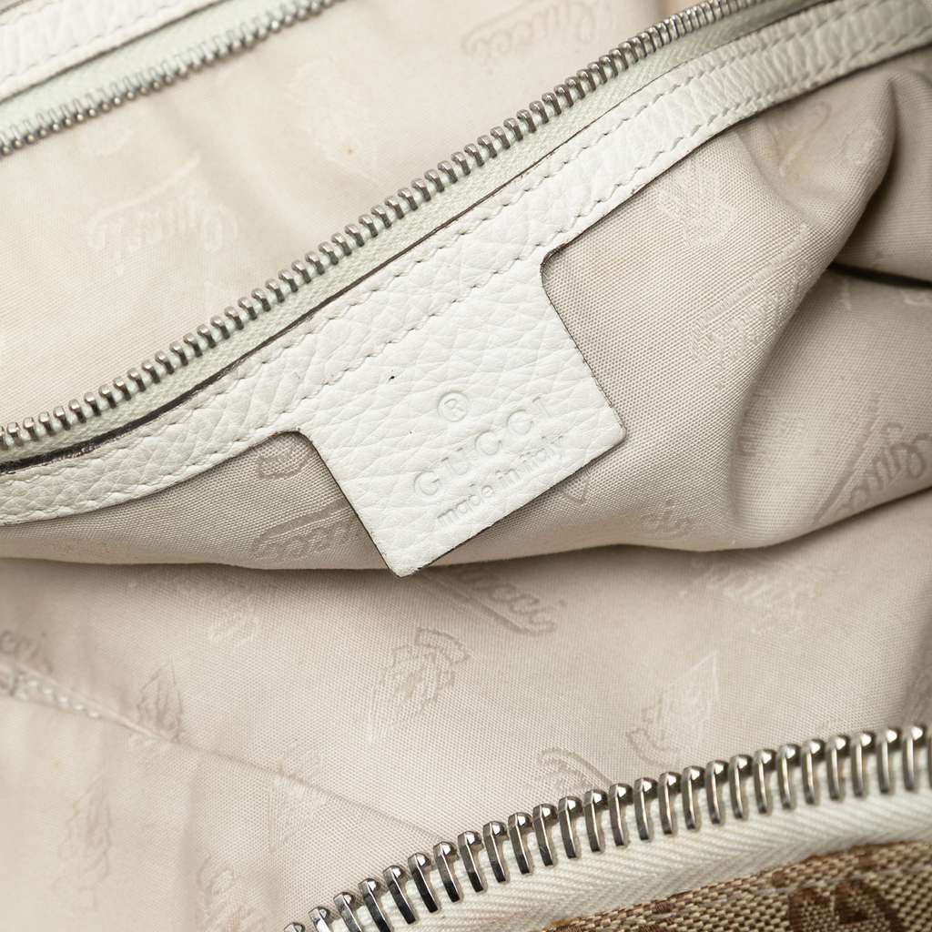 Gucci Medium GG Canvas Bamboo Bar Tote - 5