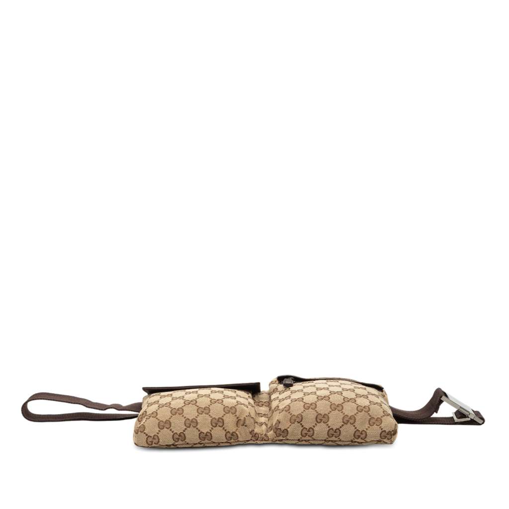 Gucci GG Canvas Double Pocket Belt Bag - 3