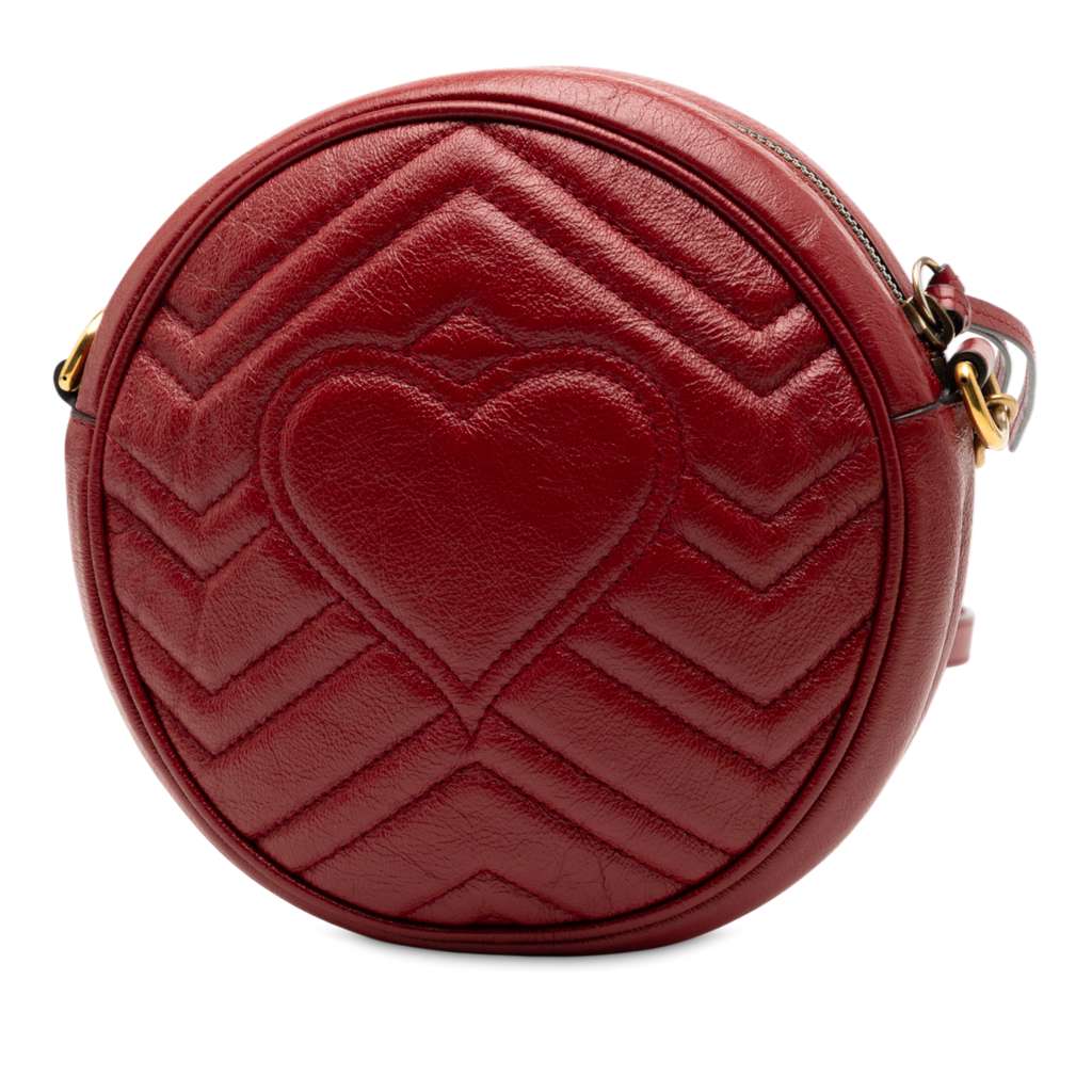 Gucci Mini GG Marmont Matelasse Leather Round Crossbody - 2