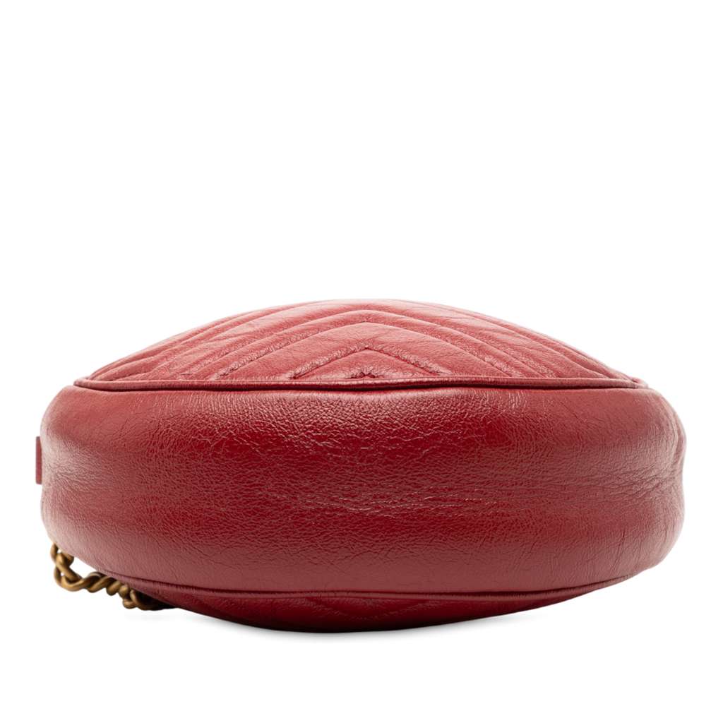 Gucci Mini GG Marmont Matelasse Leather Round Crossbody - 3