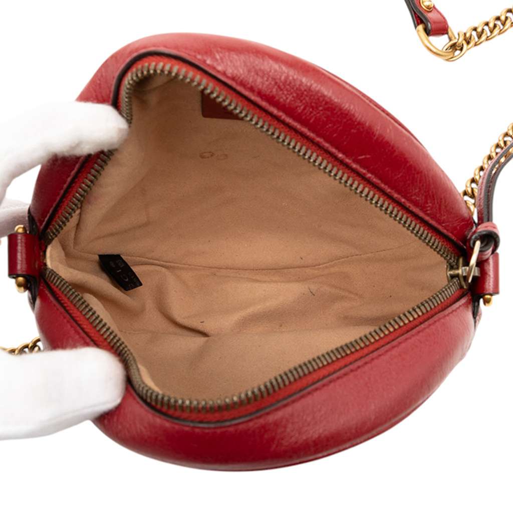 Gucci Mini GG Marmont Matelasse Leather Round Crossbody - 4