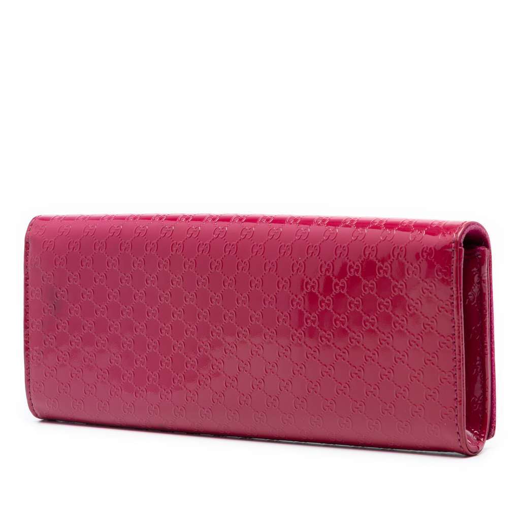 Gucci Microguccissima Patent Broadway Clutch - 2