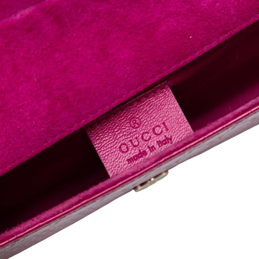 Gucci Microguccissima Patent Broadway Clutch - 5