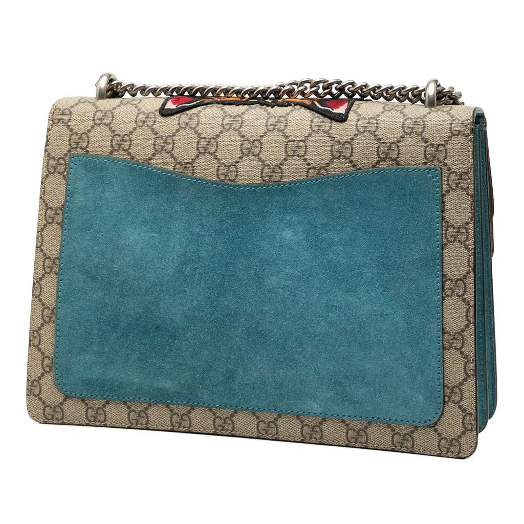 Gucci Medium GG Supreme Embroidered Angry Cat Dionysus Shoulder Bag - 2