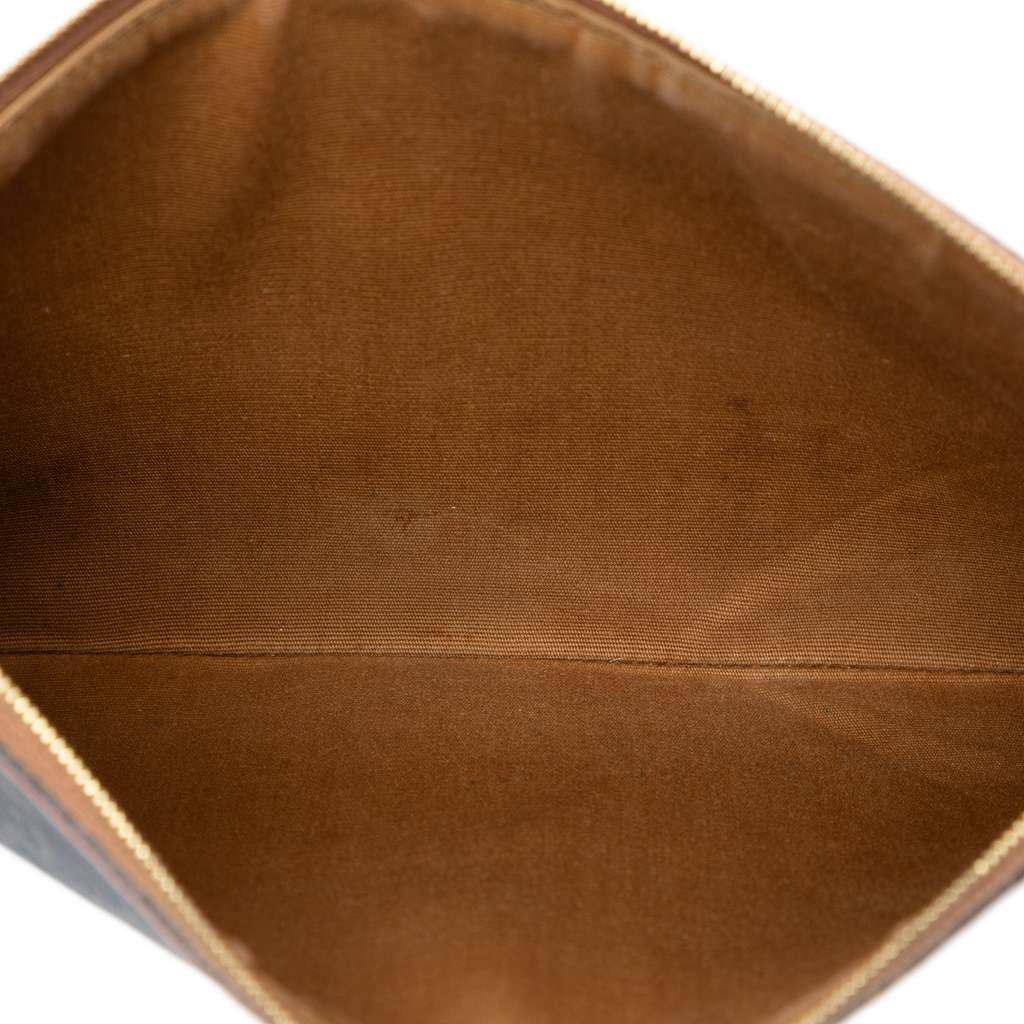 Celine Small Triomphe Coated Canvas Clutch - 4