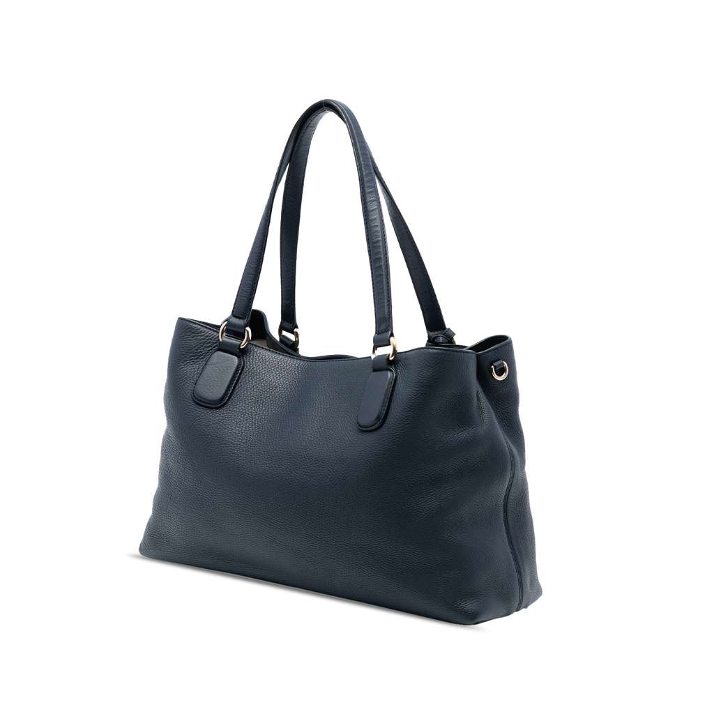 Gucci Medium Pebbled Calfskin Soho Working Satchel - 2