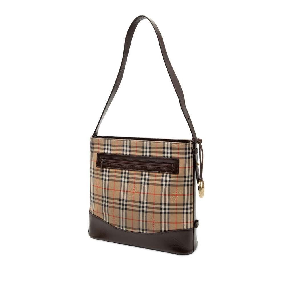 Burberry Haymarket Check Canvas Shoulder Bag - 2