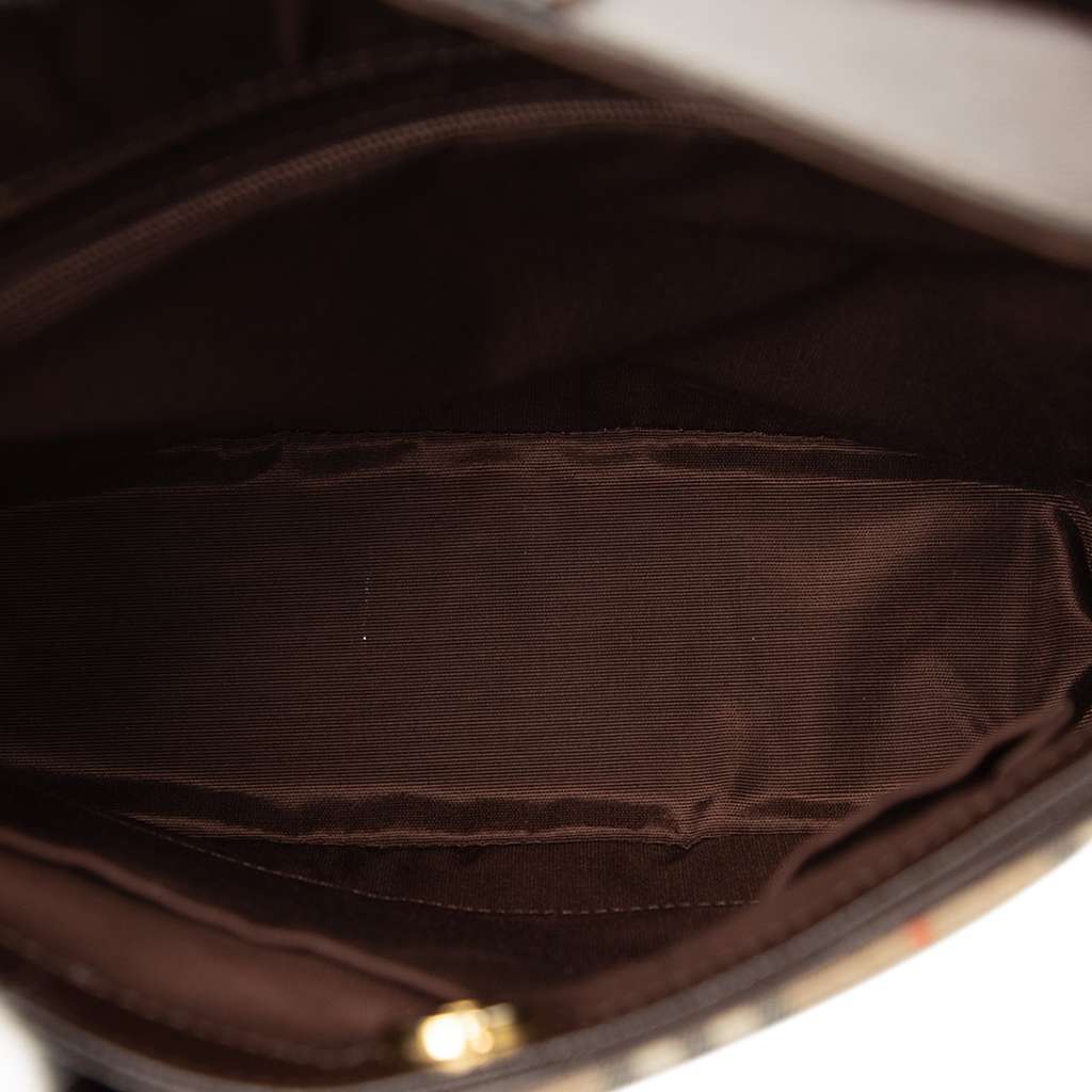 Burberry Haymarket Check Canvas Shoulder Bag - 4