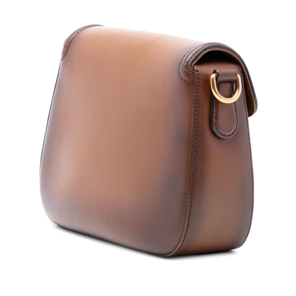 Gucci Medium Leather Lady Web Crossbody - 2