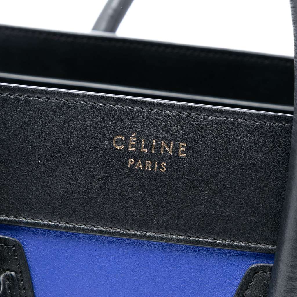 Celine Micro Tricolor Leather Luggage Tote - 5