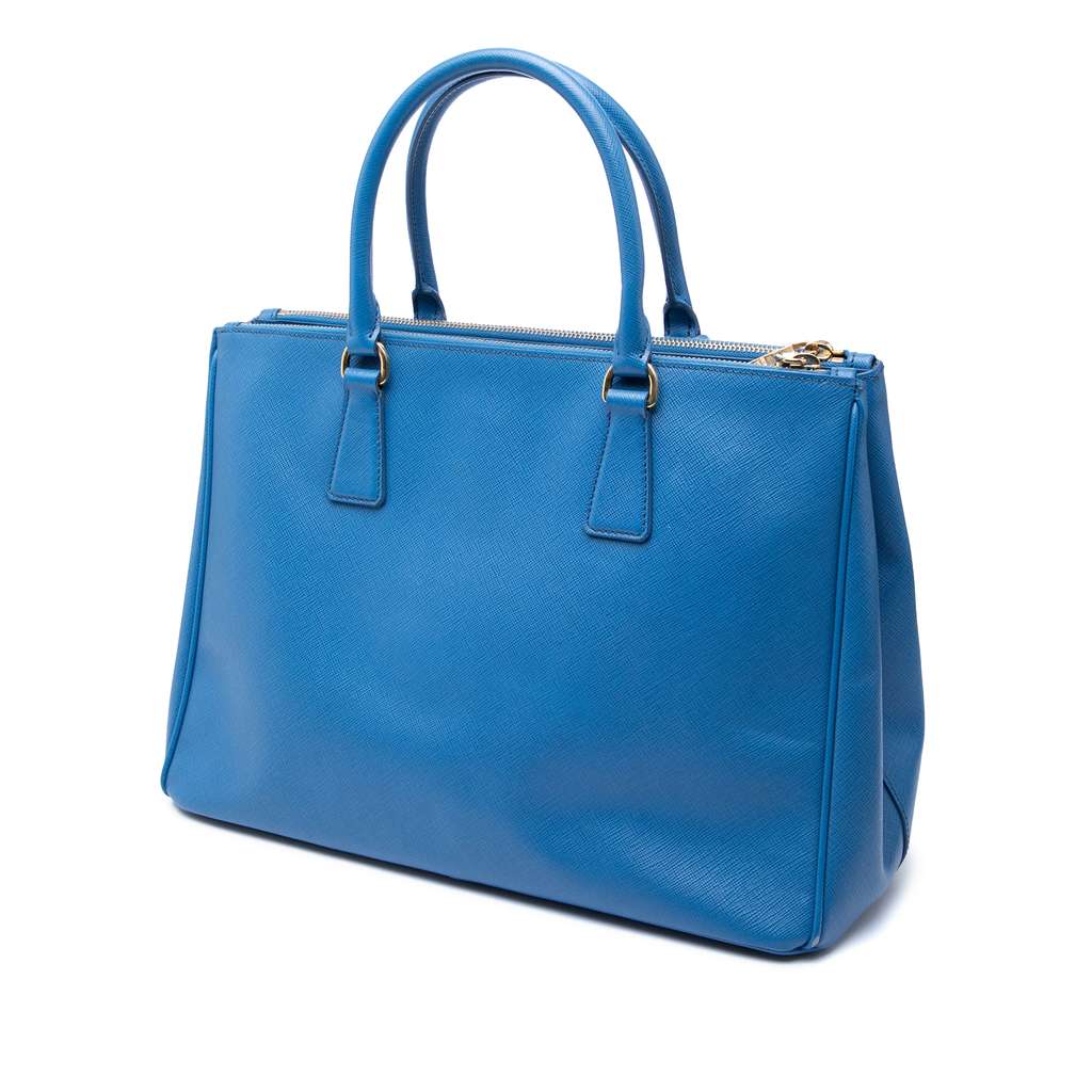 Prada Medium Saffiano Lux Galleria Double Zip Satchel - 2