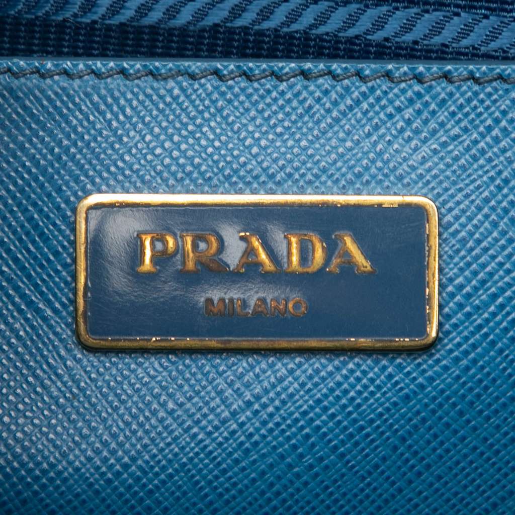 Prada Medium Saffiano Lux Galleria Double Zip Satchel - 5