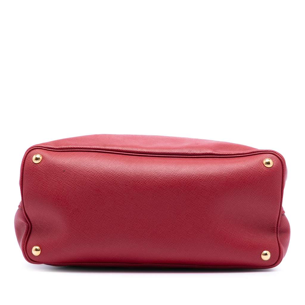 Prada Large Saffiano Cuir Double Satchel - 3