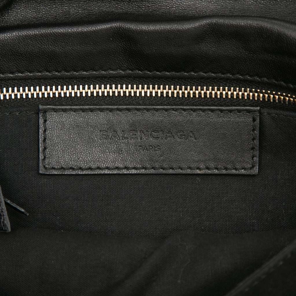 Balenciaga Chevre Motocross Classic Metallic Edge Envelope Clutch - 5