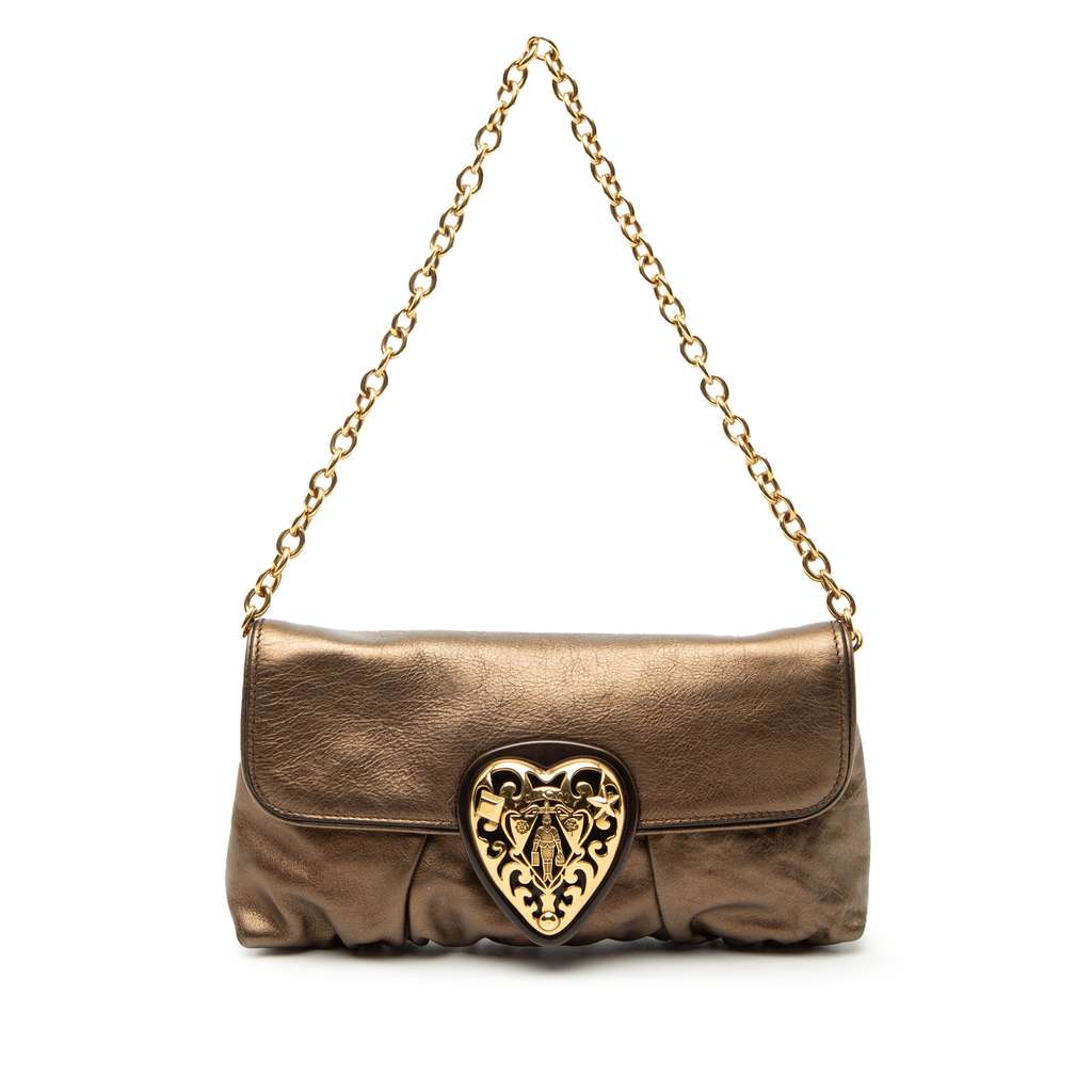 Gucci Metallic Calfskin Hysteria Shoulder Bag