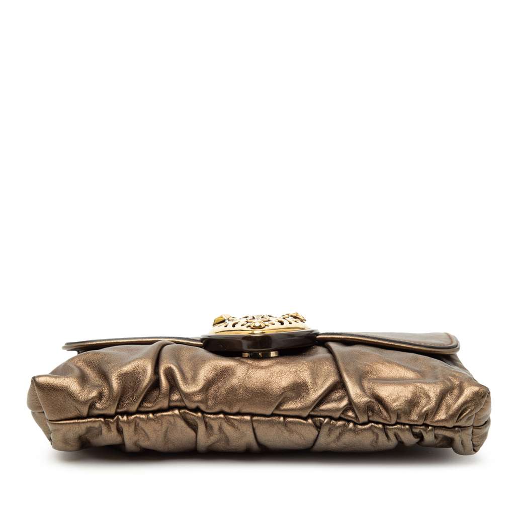 Gucci Metallic Calfskin Hysteria Shoulder Bag - 3