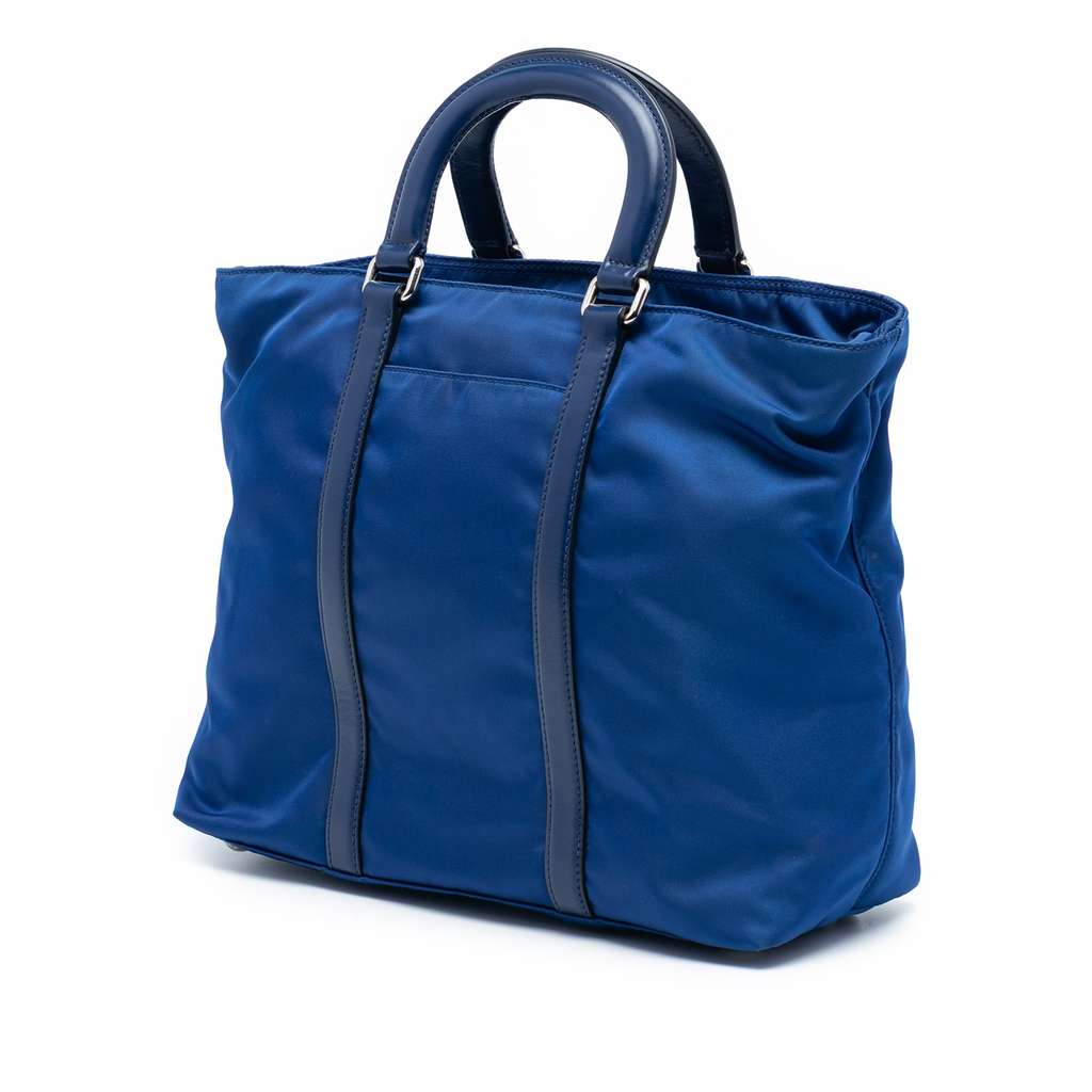 Prada Vitello Trimmed Tessuto Satchel - 2