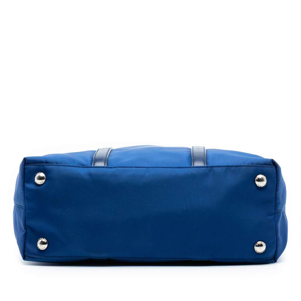 Prada Vitello Trimmed Tessuto Satchel - 3