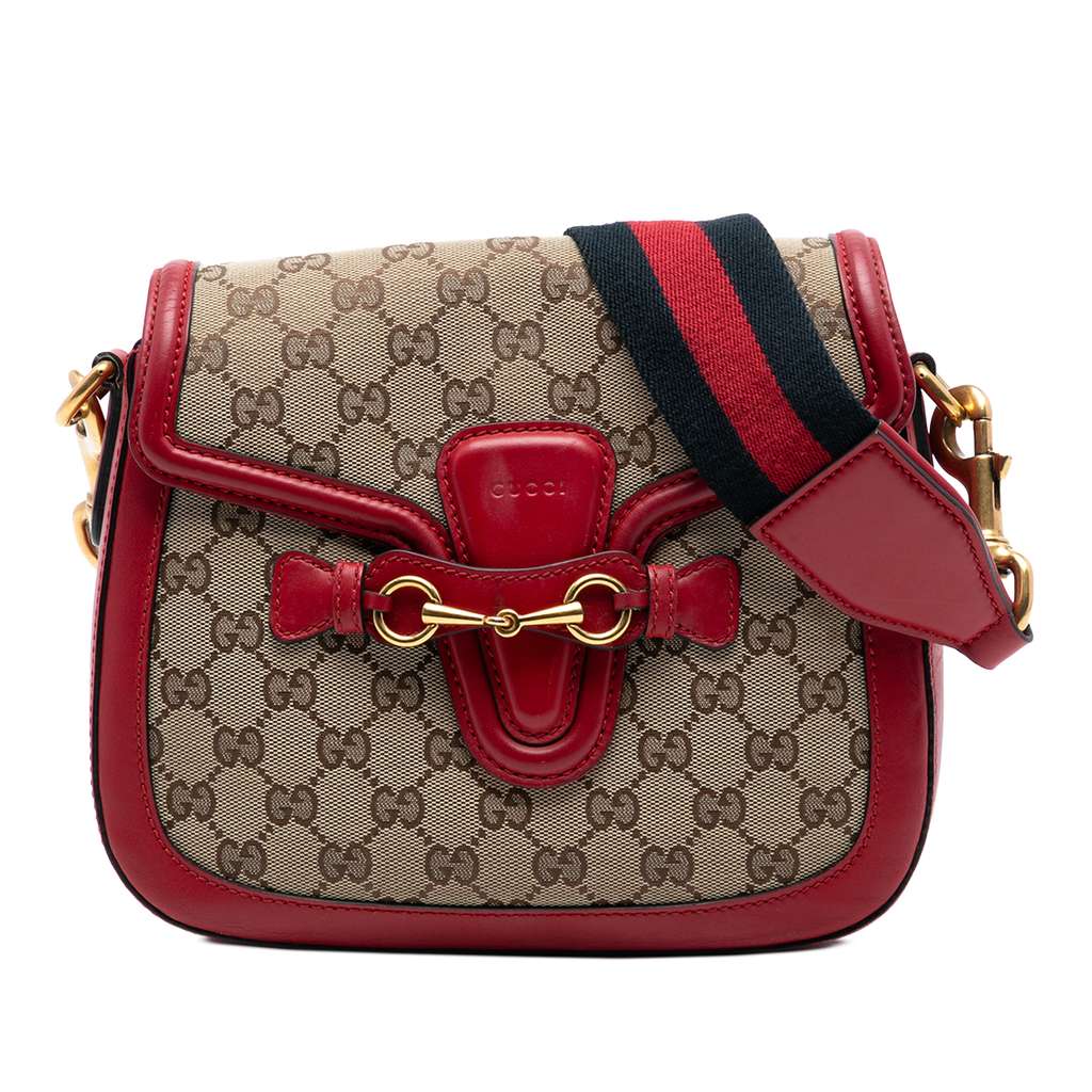 Gucci Medium GG Canvas Lady Web Crossbody