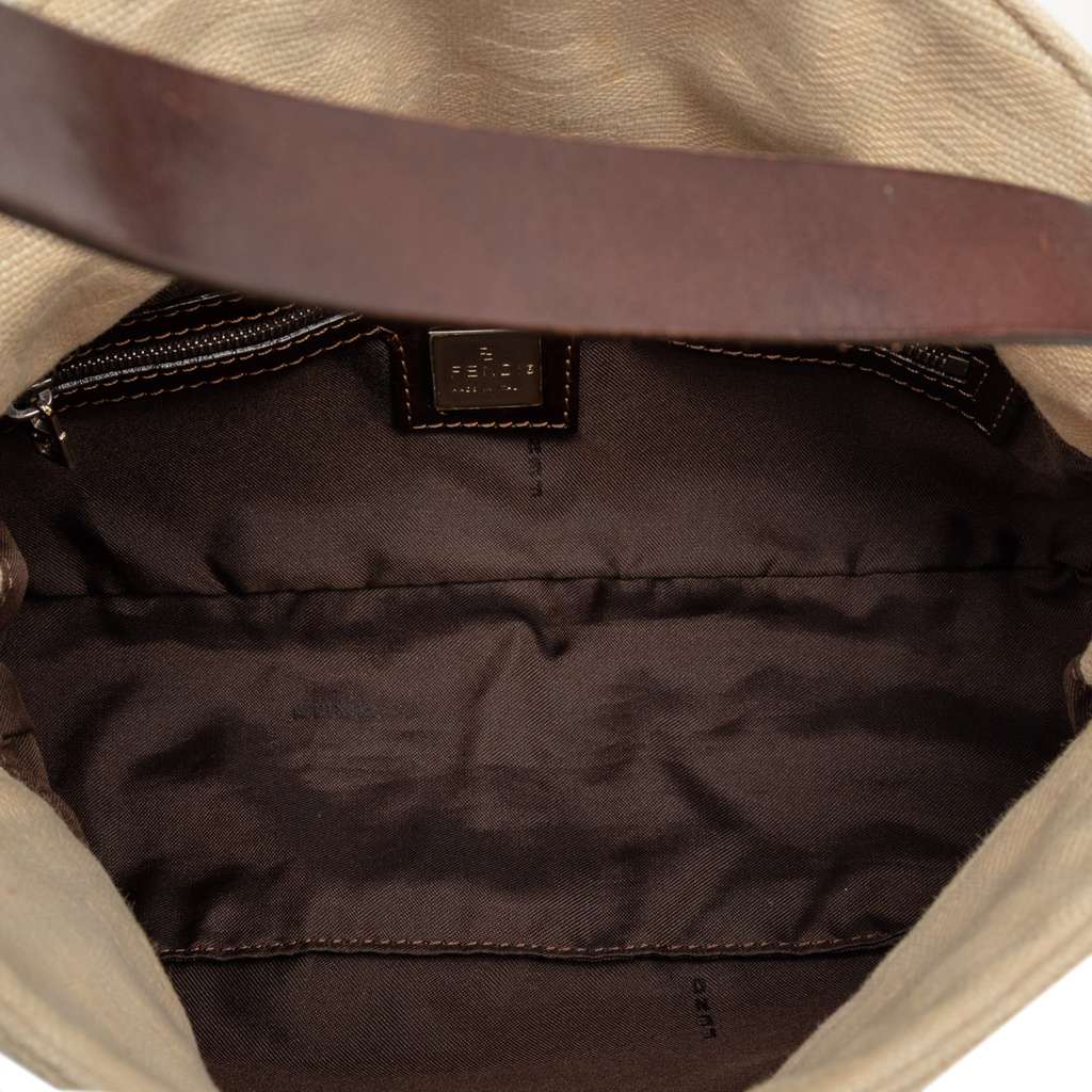 Fendi Zucca Canvas Double Flap Mamma - 4