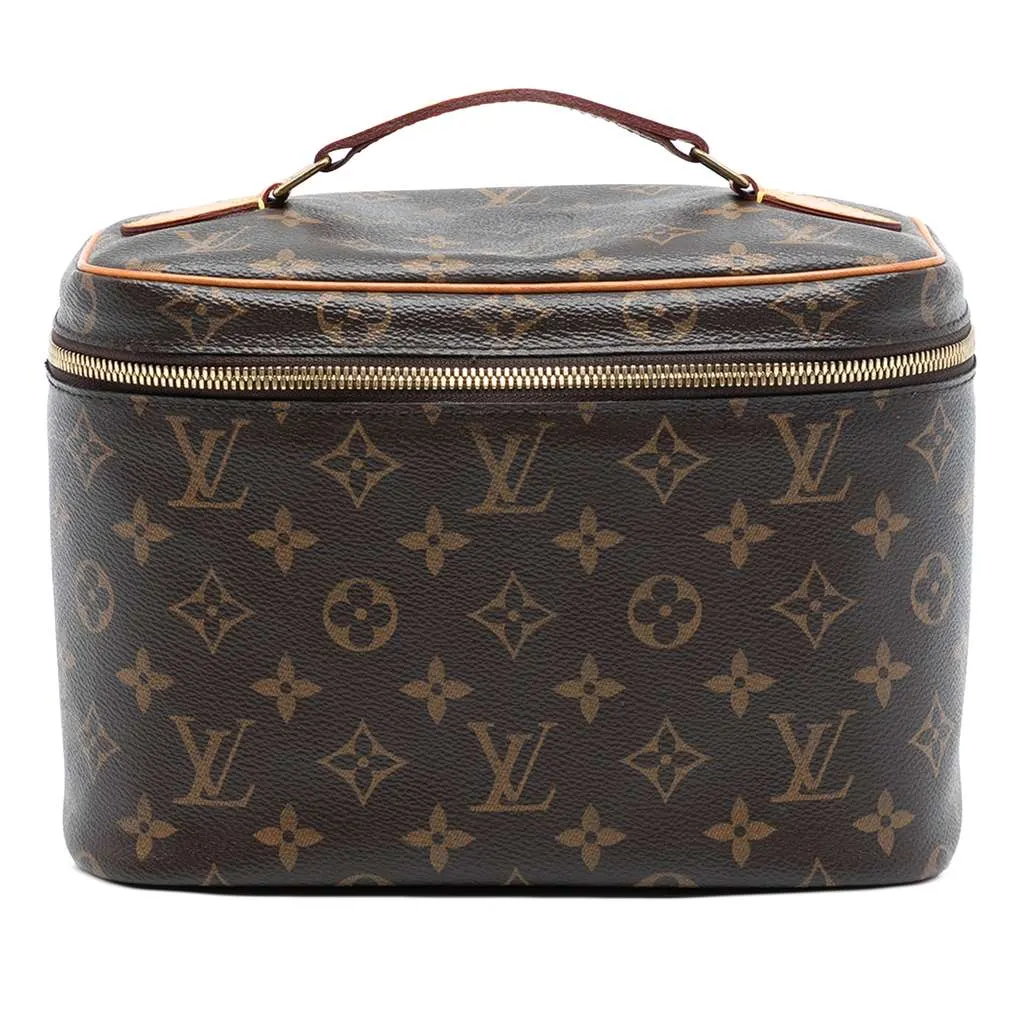Louis Vuitton Monogram Nice BB Vanity Case Brown Very good - Front View