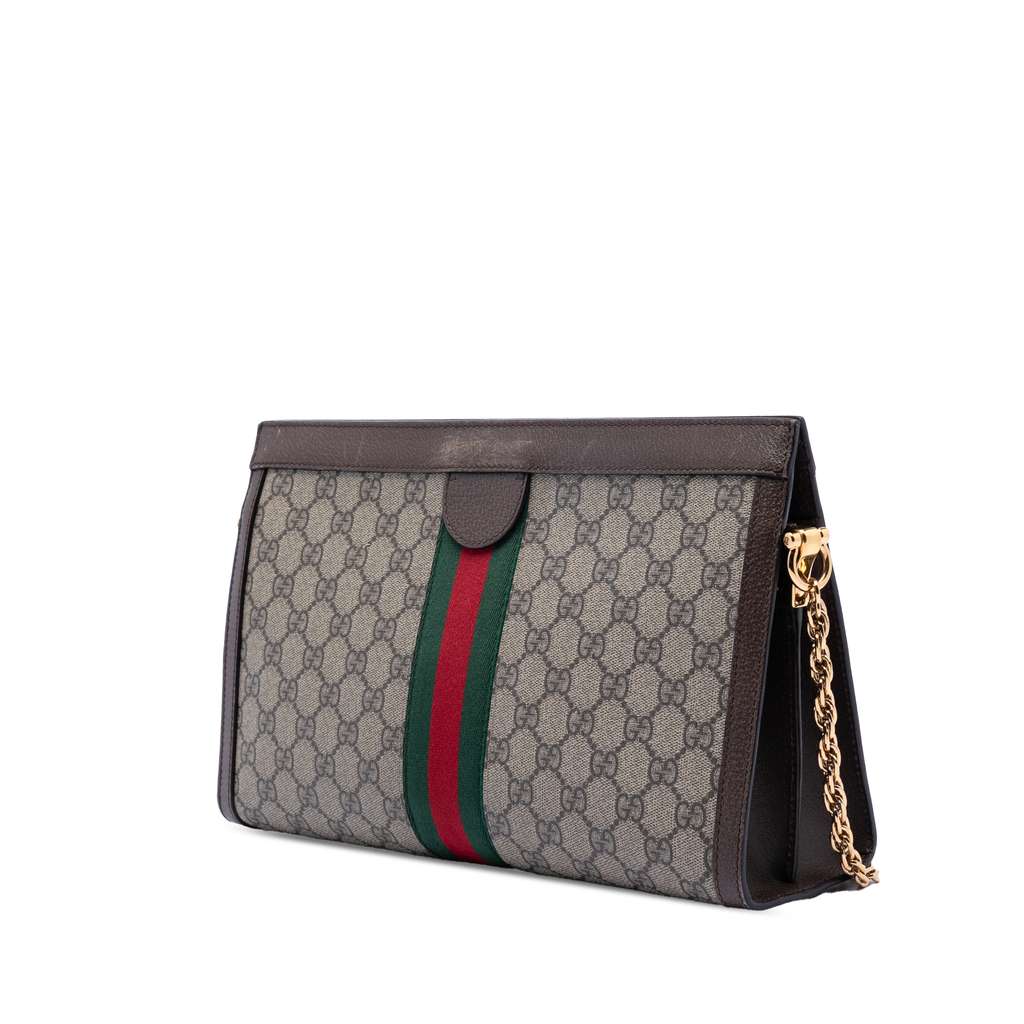 Gucci Medium GG Supreme Web Ophidia Chain Shoulder Bag - 2