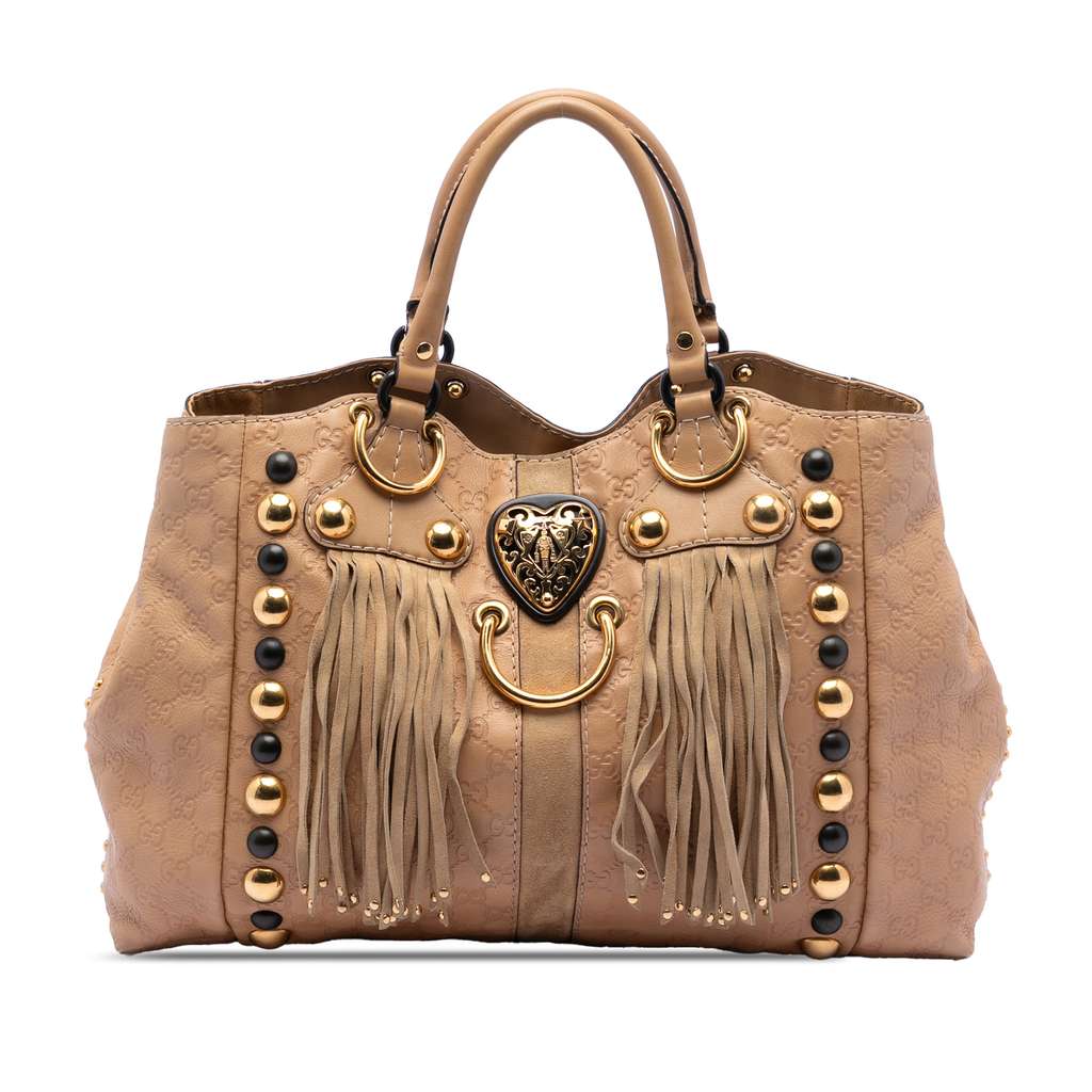 Gucci Guccissima Babouska Fringe Tote