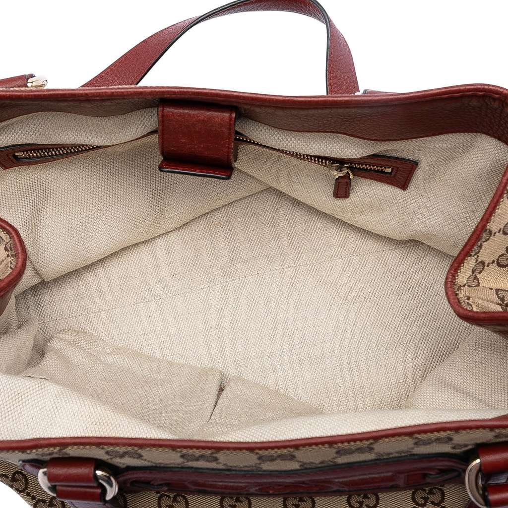 Gucci Medium GG Canvas Web Dressage Tote - 4