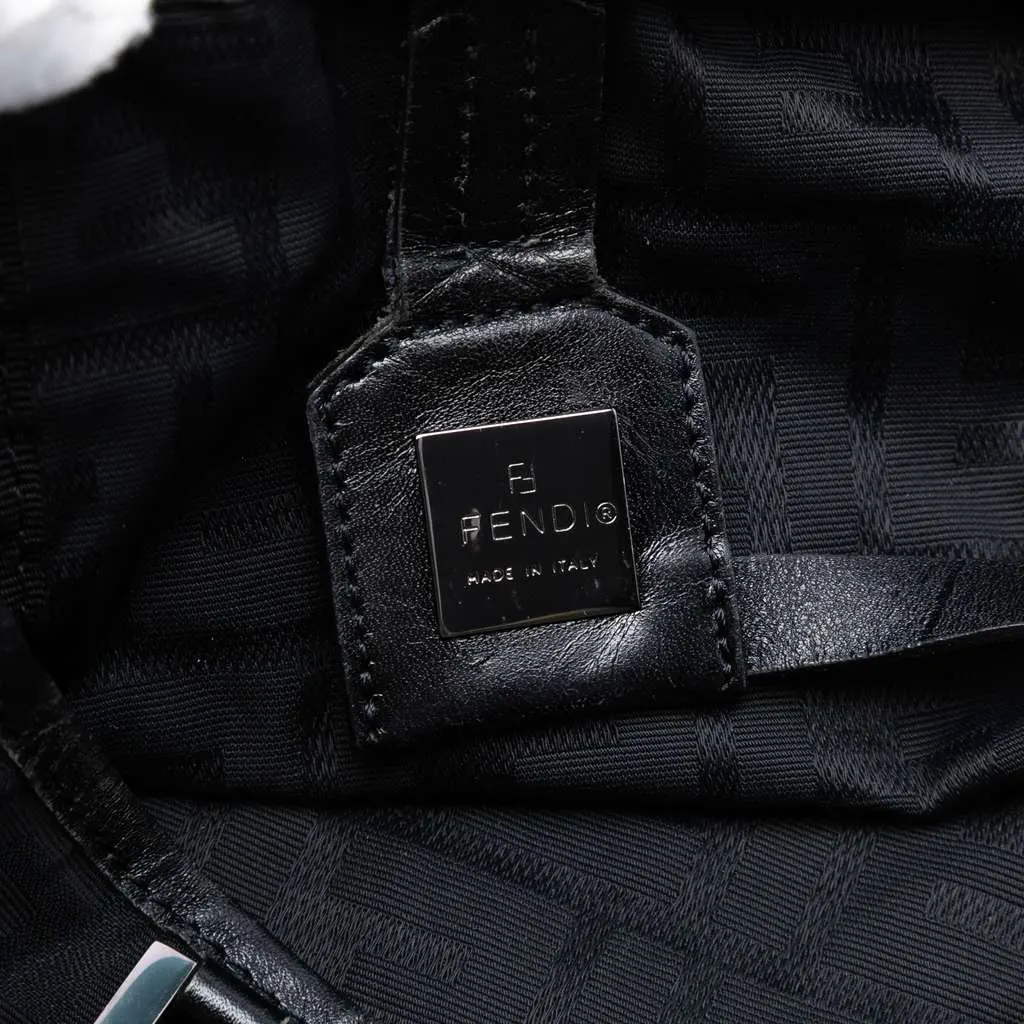 Fendi Zucca Canvas Tote Black Canvas Good - Box View