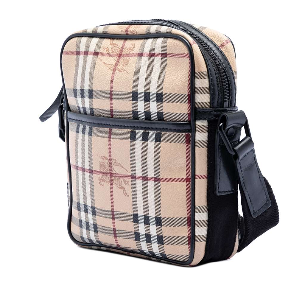 Burberry Haymarket Check Coated Canvas Crossbody - 2