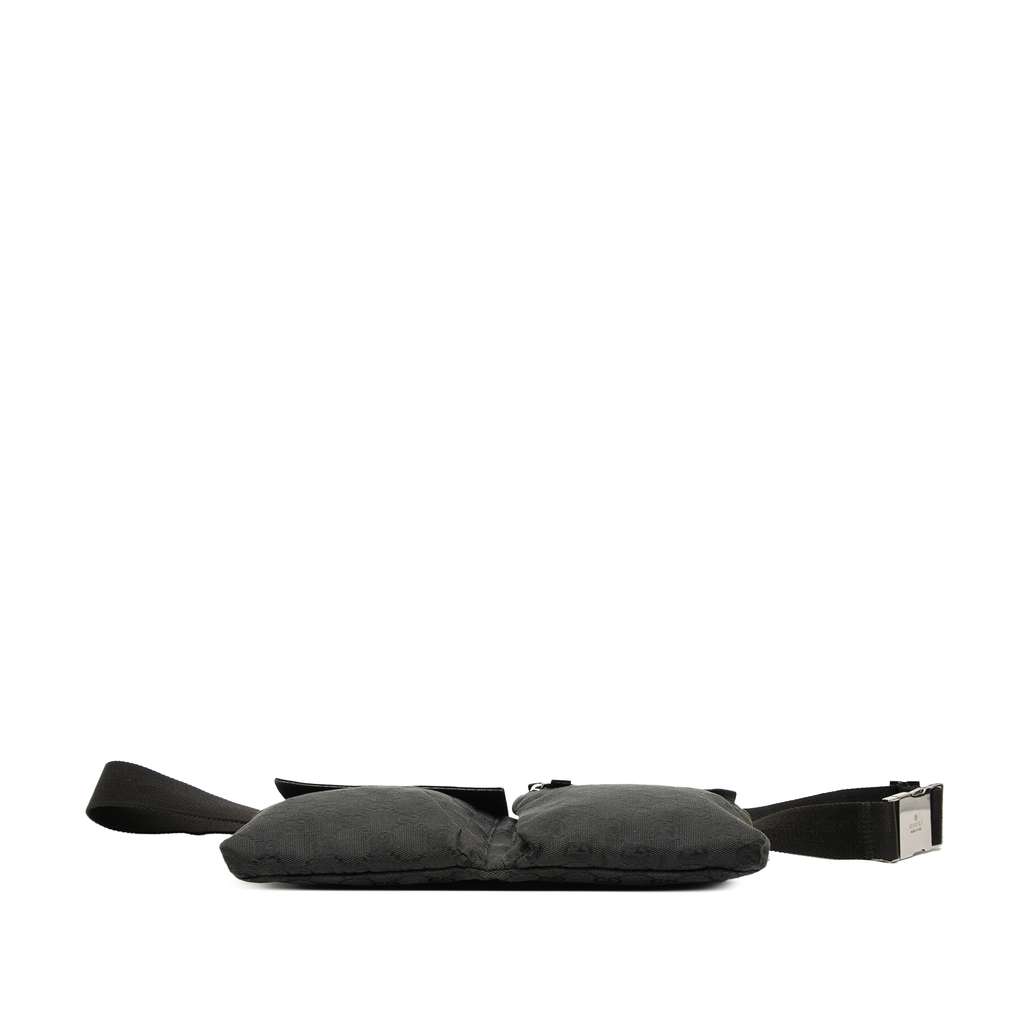 Gucci GG Canvas Double Pocket Belt Bag - 3