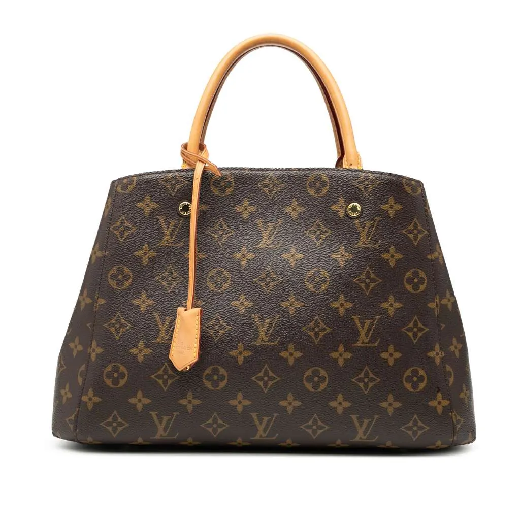 Louis Vuitton Monogram Montaigne MM Brown Good - Front View