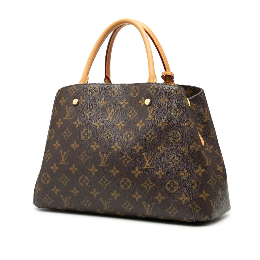 Louis Vuitton Monogram Montaigne MM Brown Good - Back View