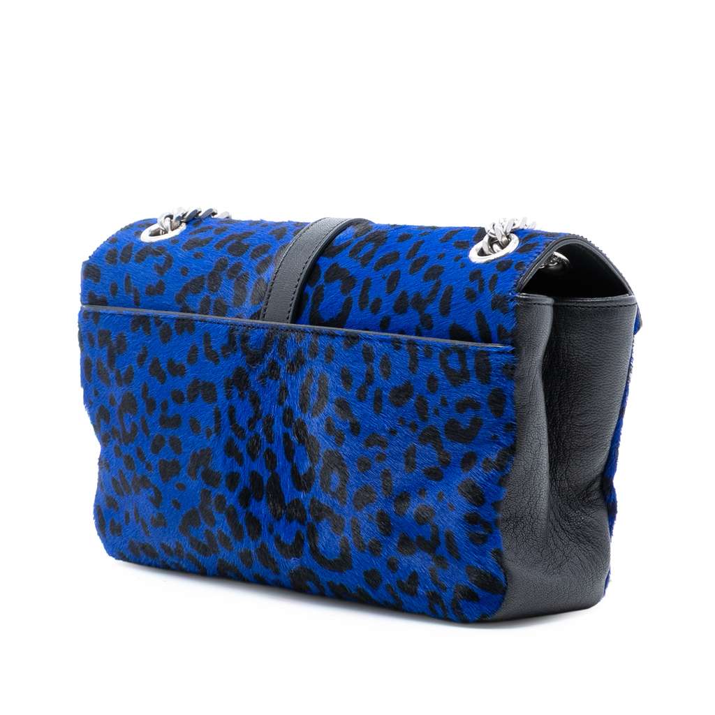 Saint Laurent Pony Hair Leopard Print College Bag - 2