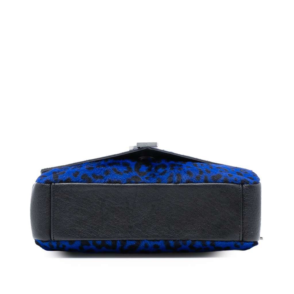 Saint Laurent Pony Hair Leopard Print College Bag - 3