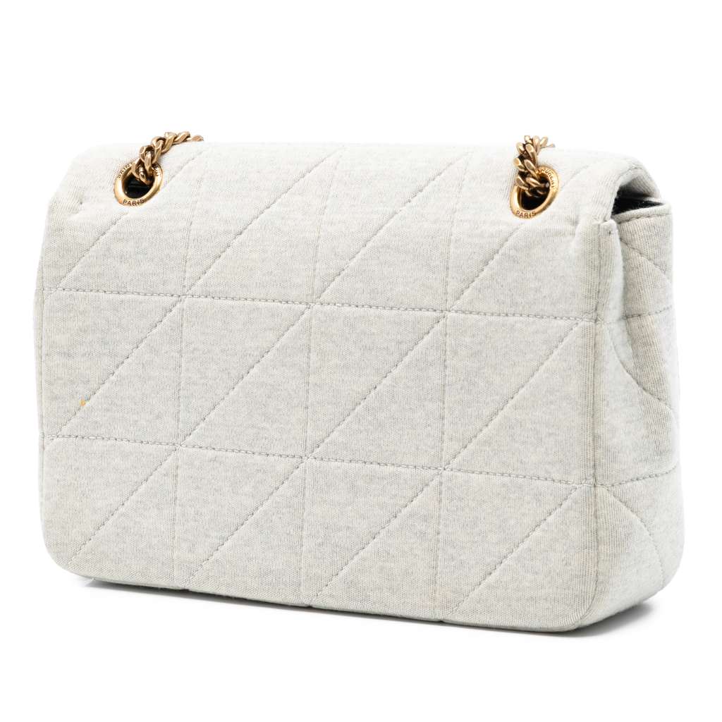 Saint Laurent Medium Jersey Wool Patchwork Jamie Crossbody - 2