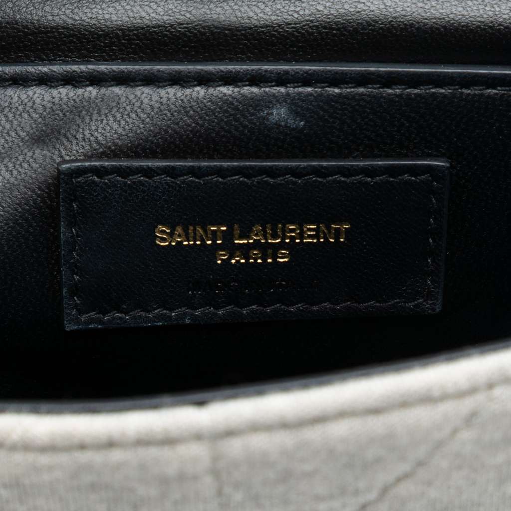 Saint Laurent Medium Jersey Wool Patchwork Jamie Crossbody - 5