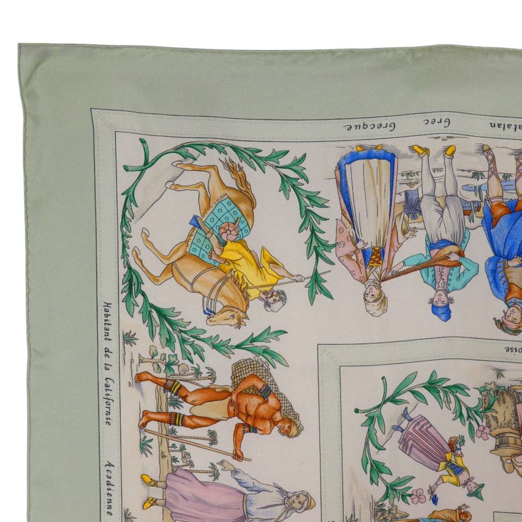 Hermès Costumes Civils Actuels Silk Scarf 90 - 4