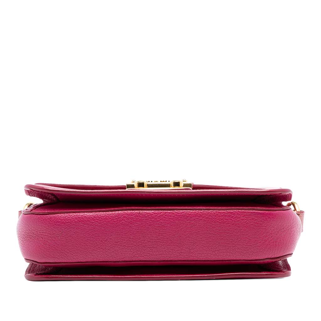 Miu Miu Bicolor Goatskin Madras Crossbody - 3