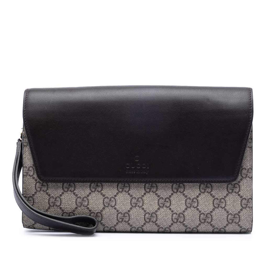 Gucci GG Supreme Clutch