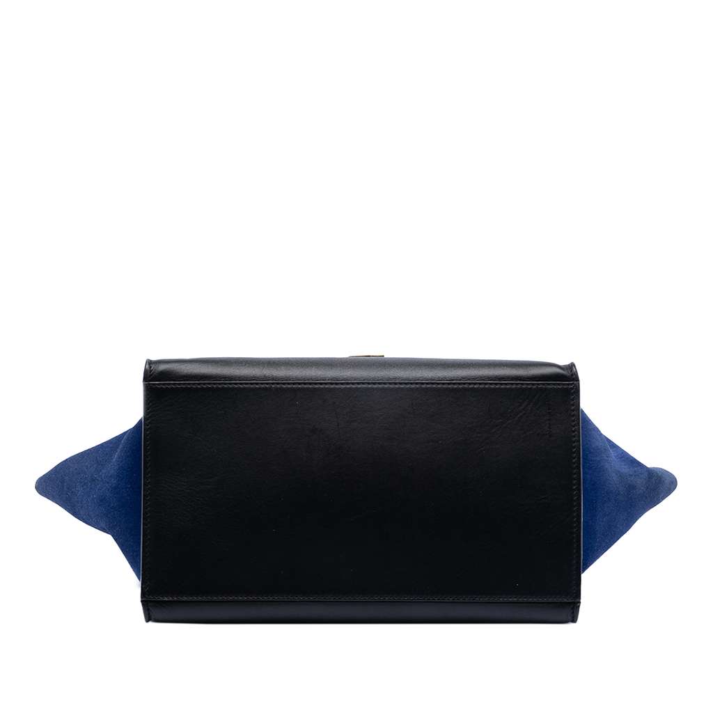 Celine Medium Tricolor Leather Trapeze Satchel - 3