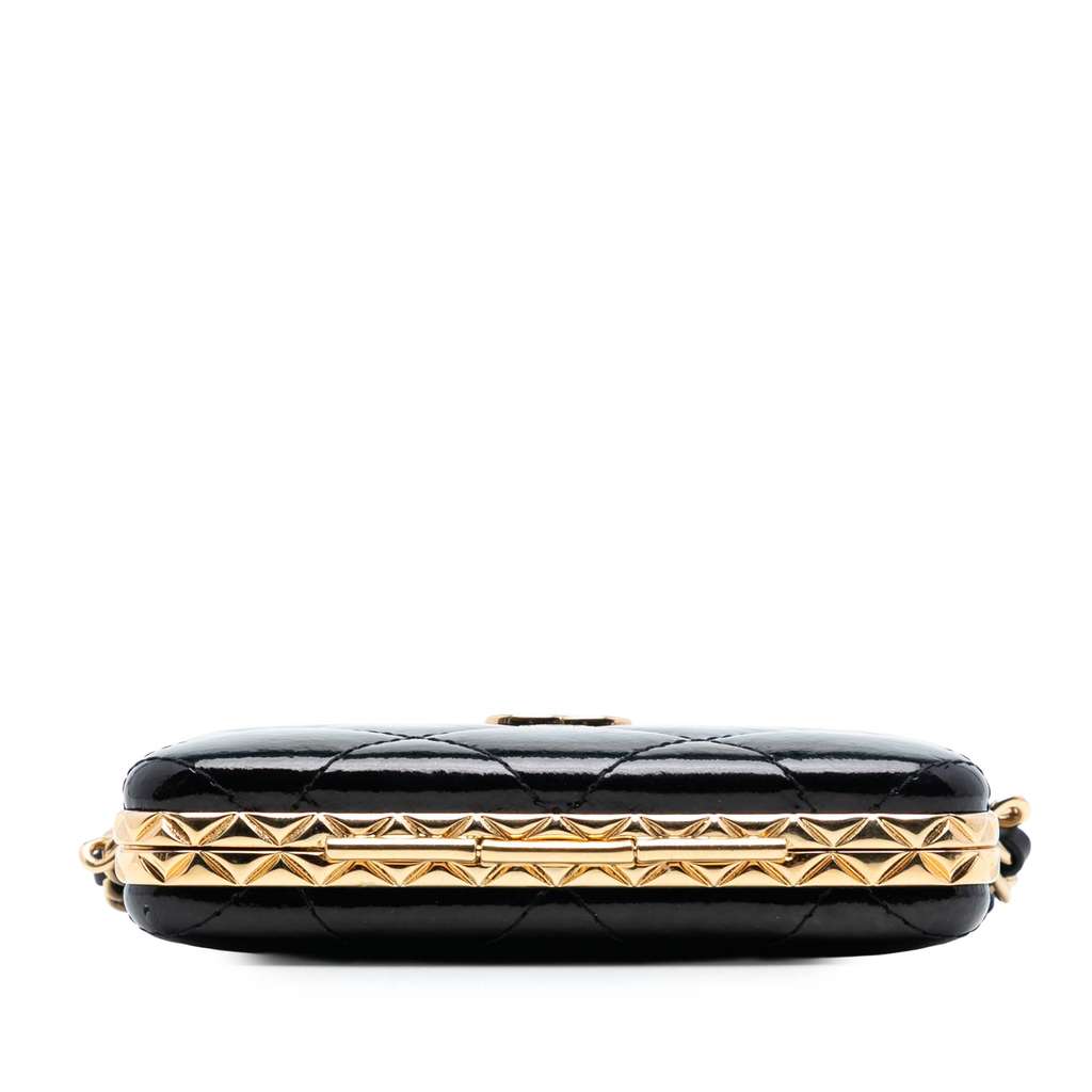 Chanel Small Glazed Goatskin Box With Chain - 3