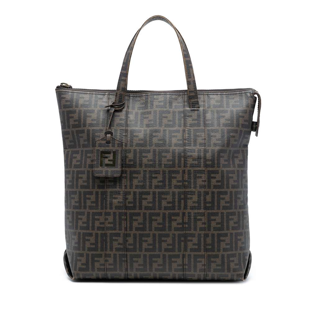 Fendi Zucca Coated Canvas Vertical Tote